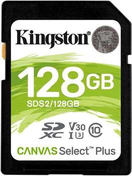 Карта памяти Kingston SDXC 128GB C10 SDS2/128GB KINGSTON