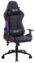 Кресло CACTUS игровое с RGB-подсветкой черный эко.кожа с подголов. крестов. сталь