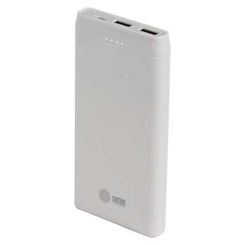 Зарядное устройство, аккумулятор CACTUS Мобильный аккумулятор CS-PBFSMT-10000 10000mAh 2.1A 2xUSB белый