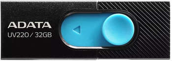 Flash-носитель A-DATA Флеш Диск 32Gb UV220 AUV220-32G-RBKBL USB2.0 черный/синий