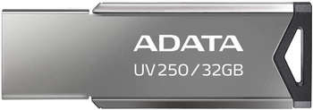 Flash-носитель A-DATA Флеш Диск 32Gb UV250 AUV250-32G-RBK USB2.0 серебристый
