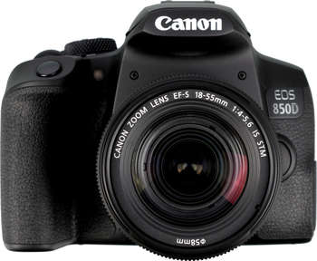 Фотокамера Canon EOS 850D черный 24.1Mpix EF-S 18-55mm f/4-5.6 IS STM 3" 4K 4K SDXC Li-ion 3925C016