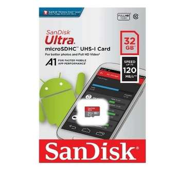 Карта памяти SanDisk SecureDigital 32Gb Class 10 Ultra UHS-I 120MB/s  SDSQUA4-032G-GN6MN