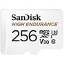 Карта памяти SanDisk Micro SecureDigital 256Gb High Endurance microSDHC Card with Adapter - for Dashcams & home monitoring [SDSQQNR-256G-GN6IA]