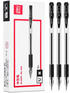 Ручка гелевая DELI Ручка гелев. 6688-BK прозрачный/черный черн. черн. линия 0.7мм резин. манжета