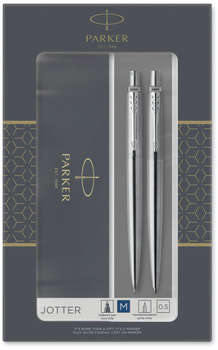 Ручка PARKER Набор ручек Jotter Core KB61  Stainless Steel CT подар.кор. шариковая/карандаш механический 0.5