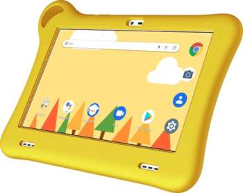 Планшет ALCATEL Детский Tkee Mini 2 9317G 7'' WSVGA TN/MediaTek/MTK8167D/ Quad/1GB/32GB/no3G/WiFi/4.2/2.0MP+2.0MP/microSD/2580mAh/440g/Android 10/YELLOW+ORANGE 9317G_Orange+Yellow
