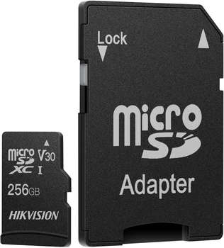 Карта памяти HIKVISION Флеш карта microSDXC 256GB HS-TF-C1/256G/Adapter C1 V30 + adapter