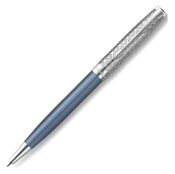 Ручка PARKER шариков. Sonnet Premium K537  Metal Blue CT M черн. черн. подар.кор.