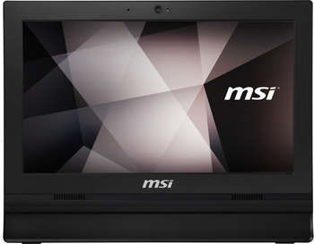 Моноблок MSI Pro 16T 10M-072RU 15.6" HD Touch Cel 5205U  4Gb SSD128Gb HDG CR Windows 11 Professional GbitEth WiFi BT 65W клавиатура мышь Cam черный 1366x768