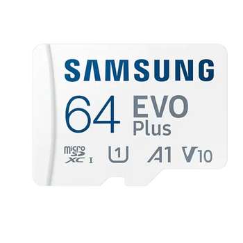 Карта памяти Samsung Micro SecureDigital 64Gb SDXC EVO+ 64GB V10 W/A MB-MC64KA/EU/CN