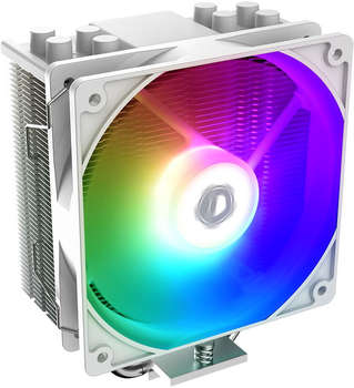 Кулер для процессора ID-Cooling Устройство охлаждения SE-214-XT ARGB Wh Soc-AM5/AM4/1151/1200/1700 4-pin 14-31dB Al+Cu 180W 850gr LED Ret