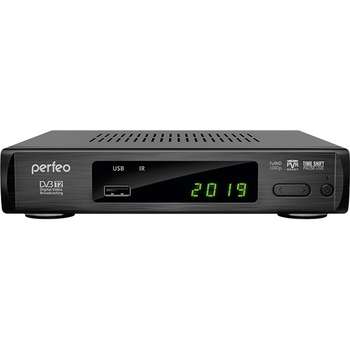 ТВ-приставка Perfeo DVB-T2/C приставка "LEADER" для цифр.TV, Wi-Fi, IPTV, HDMI, 2 USB, DolbyDigital, пульт ДУ [PF_A4412]