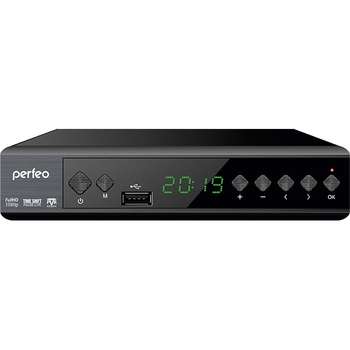 ТВ-приставка Perfeo DVB-T2/C приставка "STYLE" для цифр.TV, Wi-Fi, IPTV, HDMI, 2 USB, DolbyDigital, пульт ДУ [PF_A4414]