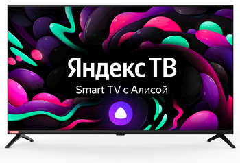 Телевизор STARWIND LED 40" SW-LED40SG300 Яндекс.ТВ Frameless черный FULL HD 60Hz DVB-T DVB-T2 DVB-C DVB-S DVB-S2 USB WiFi Smart TV