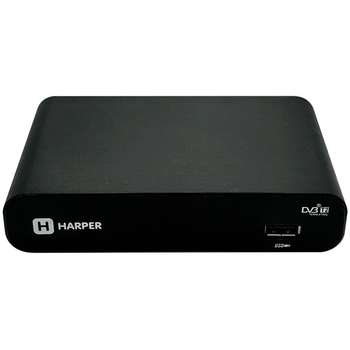 ТВ-приставка HARPER HDT2-1108 {DVB-T2 HD / SD. Электронный гид и функция Родительский контроль. Видео рекордер для записи телевизионных программ}