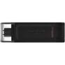 Flash-носитель Kingston USB Drive 128Gb DataTraveler 70 Type-C DT70/128GB USB3.0 черный