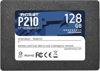 Накопитель SSD Patriot SSD жесткий диск SATA2.5" 128GB P210S128G25 PATRIOT