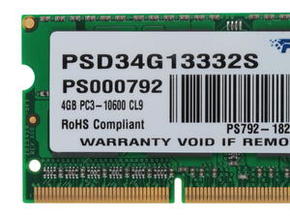Оперативная память Patriot Модуль памяти для ноутбука SODIMM 4GB DDR3-1333 PSD34G13332S PATRIOT