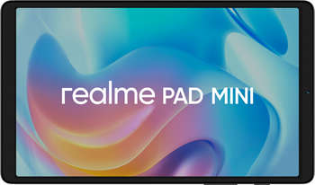 Планшет REALME Pad Mini RMP2106 T616 2.0 8C RAM4Gb ROM64Gb 8.7" IPS 1340x800 Android 11 синий 8Mpix 5Mpix BT WiFi Touch microSD 1Tb 6400mAh 15hr