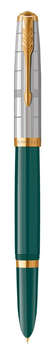 Ручка PARKER перьев. 51 Premium  Forest Green GT F сталь нержавеющая подар.кор.