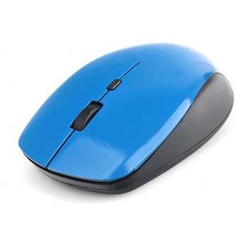 Мышь Gembird беспров. MUSW-250-2, 2.4ГГц, 3 кнопки + колесо кнопка,1600DPI синий