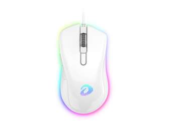 Мышь Dareu игровая проводная EM908 White , DPI 600-10000, подсветка RGB, USB кабель 1,8м, размер 122.36x66.79x39.83мм EM908 White