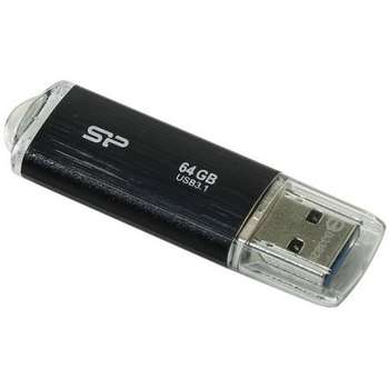 Flash-носитель Silicon Power USB Drive 64Gb Blaze B02, USB 3.1, Черный [SP064GBUF3B02V1K]