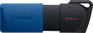 Flash-носитель Kingston Флеш диск 64Gb DataTraveler Exodia M USB Type-A, plastic case, black-blue