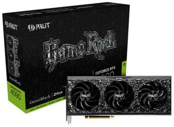 Видеокарта Palit GeForce RTX 4090 GAMEROCK OMNIBLACK 24GB (NED4090019SB-1020Q)