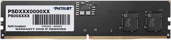 Оперативная память Patriot Память DDR5 8GB 5600MHz PSD58G560041 Signature RTL PC5-44800 CL46 DIMM 288-pin 1.1В single rank Ret