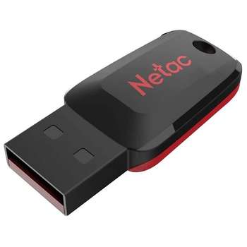 Flash-носитель Netac USB Drive 16GB U197 <NT03U197N-016G-20BK>, USB2.0, пластиковая, черная