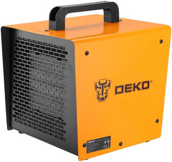 Тепловентилятор DEKO Тепловая пушка электрическая DKIH3300 3300Вт желтый/черный