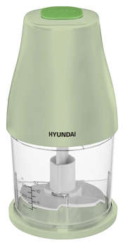 Измельчитель HYUNDAI электрический HYC-P3108 0.8л. 350Вт черный/зеленый
