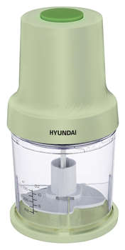 Измельчитель HYUNDAI электрический HYC-P3128 0.8л. 350Вт салатовый/белый