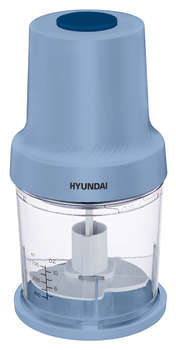 Измельчитель HYUNDAI электрический HYC-P3138 0.8л. 300Вт голубой/белый