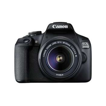Фотокамера Canon EOS 2000D черный {24.1Mpix 18-55mm f/3.5-5.6 III 3" 1080p Full HD SDXC Li-ion}  2728C002