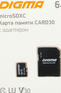 Карта памяти Digma Флеш карта microSDXC 64GB CARD30 V30 + adapter