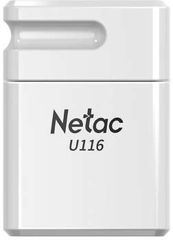 Flash-носитель Netac Флеш Диск 32Gb U116 NT03U116N-032G-20WH USB2.0 белый