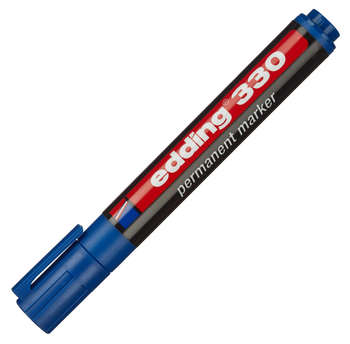 Маркер EDDING перманентный E-330/3 скошенный пиш. наконечник 1-5мм синий