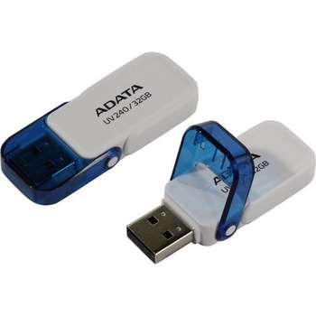 Flash-носитель A-DATA Flash Drive 32Gb UV240, USB 2.0  Белый AUV240-32G-RWH