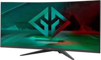 Монитор GMNG 34" Gaming GM-34C11W черный VA LED 2ms 21:9 HDMI M/M матовая HAS Piv 4000:1 300cd 178гр/178гр 3440x1440 165Hz G-Sync FreeSync DP 2K 8.57кг