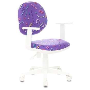 Кресло, стул BURO Кресло детское Бюрократ CH-W356AXSN, на колесиках, ткань, фиолетовый [ch-w356axsn/stick-vi]