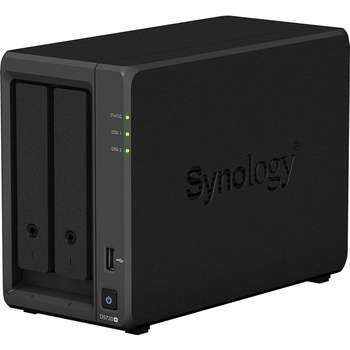 Хранилище данных Synology DS720+ Сетевое хранилище Intel Celeron J4125 2.0 GHz, 2048 Mb DDR4 non-ECC , RJ-45 1GbE LAN 2, USB 3.0