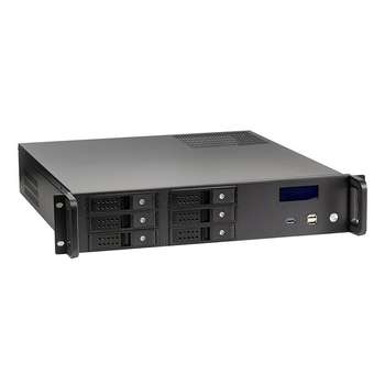 EXEGATE EX279753RUS Серверный корпус Pro 2U480-HS06 <RM 19",  высота 2U, глубина 480, БП 500ADS, 6xHotSwap, USB>