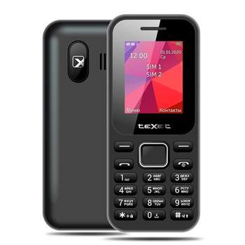 Смартфон TEXET TM-122 Мобильный телефон цвет черный
