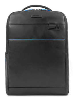 Рюкзак PIQUADRO мужской Blue Square Revamp CA4818B2V/N черный кожа