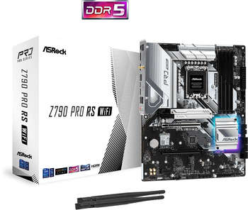 Материнская плата ASRock Z790 PRO RS WIFI Soc-1700 Intel Z790 4xDDR5 ATX AC`97 8ch 2.5Gg RAID+HDMI+DP