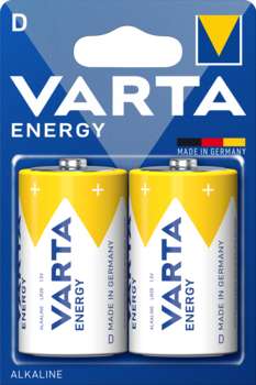 Аккумулятор Varta ENERGY LR20 D BL2 Alkaline 1.5V