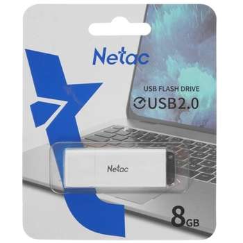 Flash-носитель Netac USB Drive 8GB U185 NT03U185N-008G-20WH USB2.0 белый